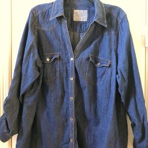 Sonoma Brand Ladies Denim Shirt